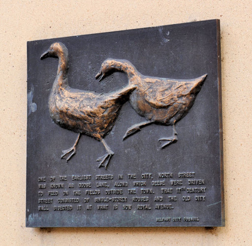 "Goose Lane" plaque, Belfast