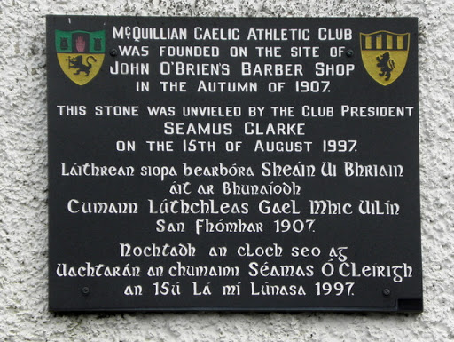 Plaque, McQuillian GAA Club