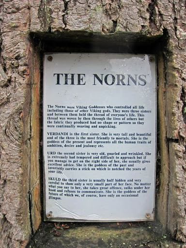 The Norns - information plaque