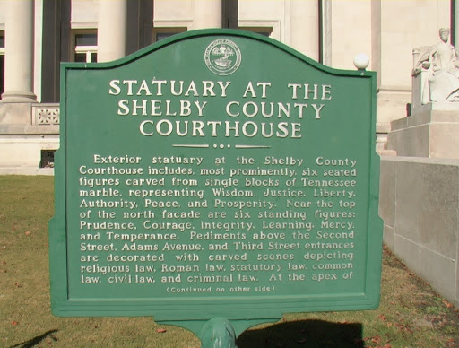 Statuary At The Shelby County Courthouse