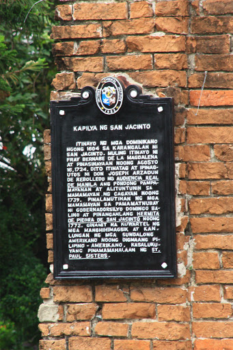 Chapel of San Jacinto historical marker