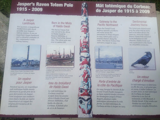 Jasper's Raven Totem Pole, 1915-2009
