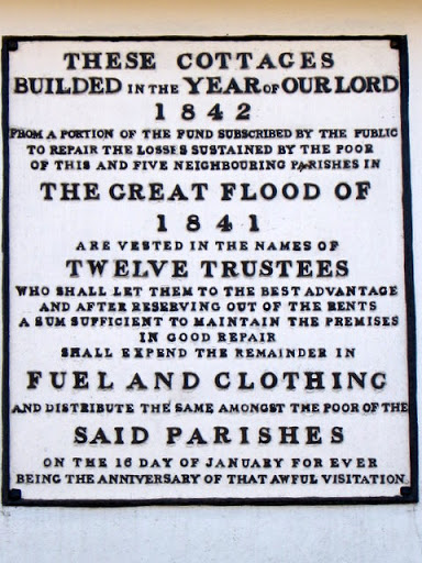 Plaque, Flood Cottages