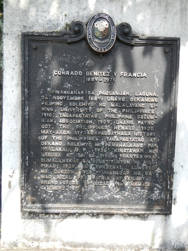 Conrado Benitez y Francia historical marker