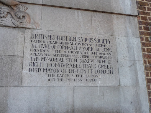Plaque on Building West India Dock Road, Limehouse, London