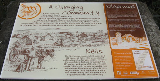 Information board at Keils