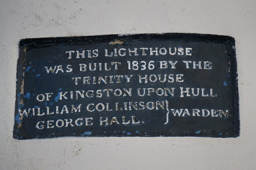 A plaque at Paull Lighthouse