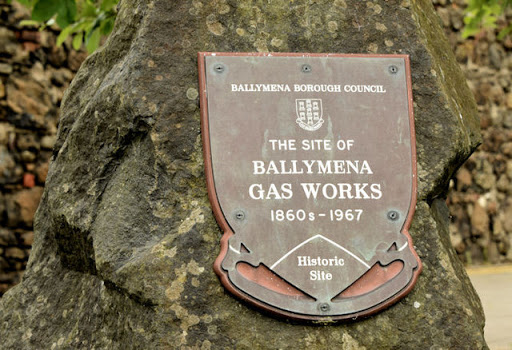 Gas works plaque, Ballymena