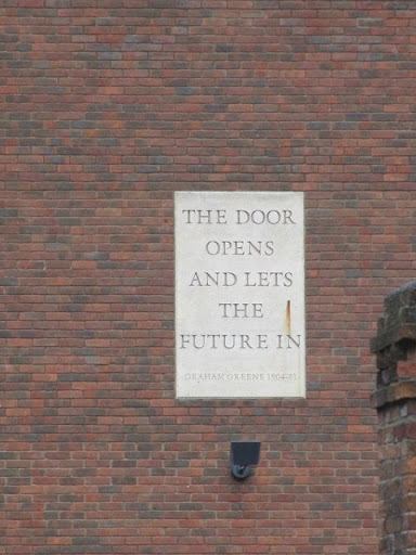 Plaque on the building
