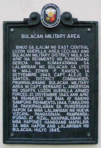 Bulacan Military Area historical marker