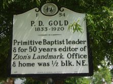 P. D. GOLD 1833-1920
