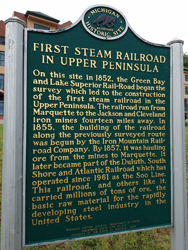 First Steam Railroad in Upper Peninsula