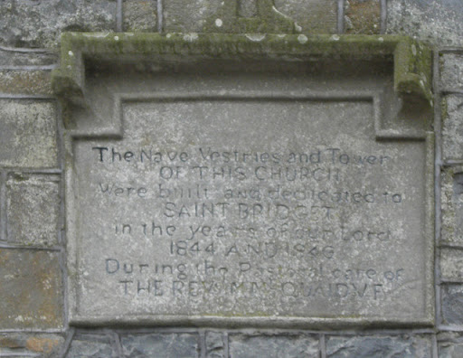Plaque, St Brigid's Church