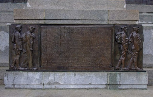 Ashton Gardens - War Memorial plaque to fallen of World War I, St. Annes-on-Sea