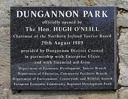Plaque, Dungannon Park