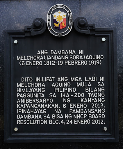 The Shrine of Melchora (Tandang Sora) Aquino historical marker