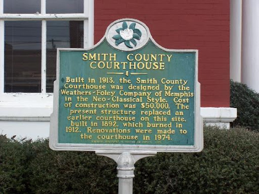 Historical Marker at Smith County Courthouse