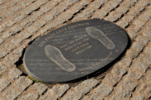 Webcam plaque, Belfast