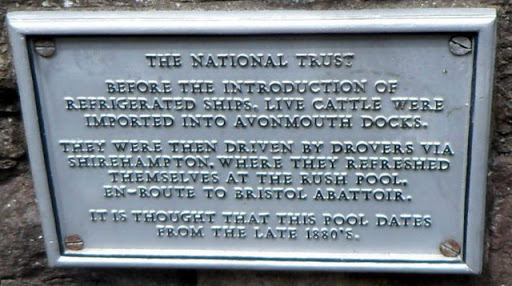 Rush Pool plaque, Shirehampton, Bristol