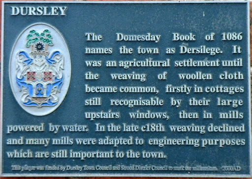 Dursley plaque, Hollis House, Dursley