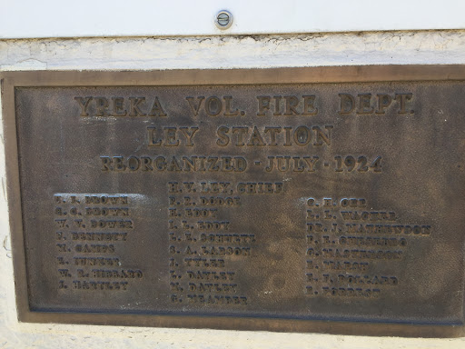 Yreka Vol. Fire Dept Ley Station