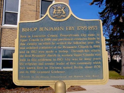Bishop Benjamin Eby, 1785-1853