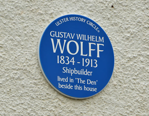 Gustav Wilhelm Wolff plaque, Belfast
