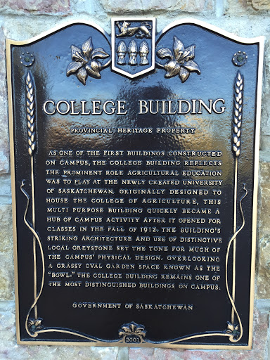 College Building, University of Saskatchewan