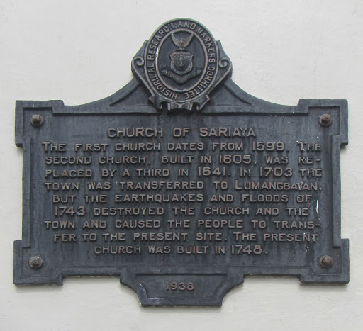 Church of Sariaya historical marker