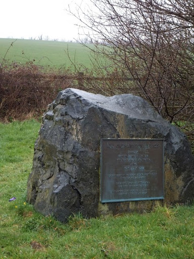 Plaque marking the opening of the A30 Okehampton by-pass