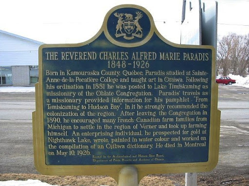 The Reverend Charles Alfred Marie Paradis 1848-1926