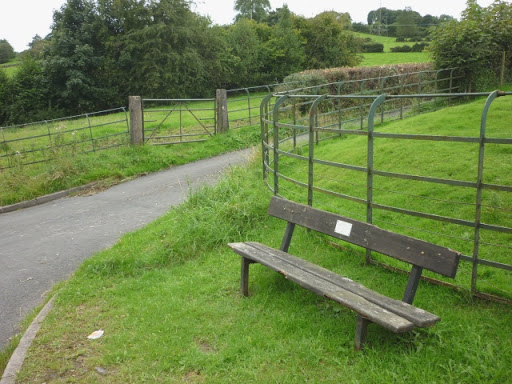 Commemorative bench, Cartmel Lane, Lindale