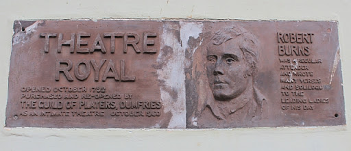 Plaque on the Theatre Royal, Dumfries