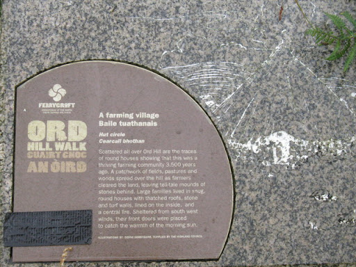 Hut circle information plaque