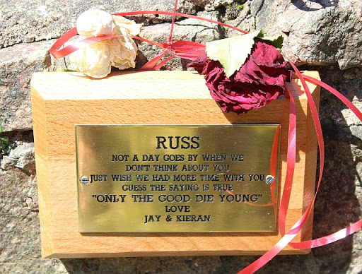 Gullet Quarry memorial plaque, The Malvern Hills