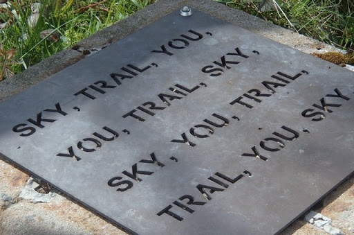 Plaque by the Tissington Trail - Sky, Trail, You