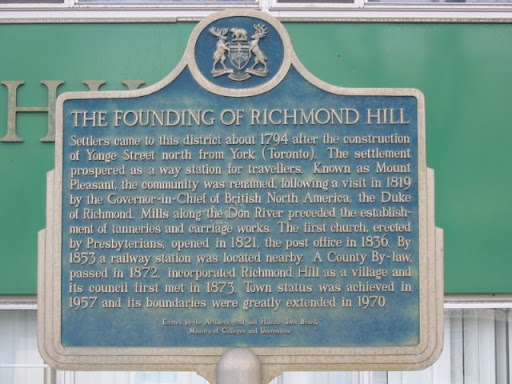 The Founding of Richmond Hill