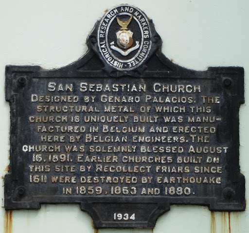 San Sebastian Church historical marker