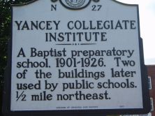YANCEY COLLEGIATE INSTITUTE