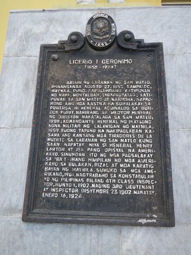 Licerio I. Geronimo historical marker