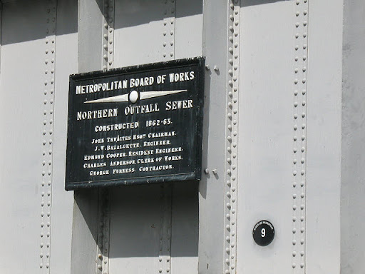 Northern Outfall Sewer - commemorative plaque