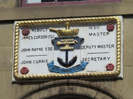Plaque on a building on the east side of Trinity House Yard (2)