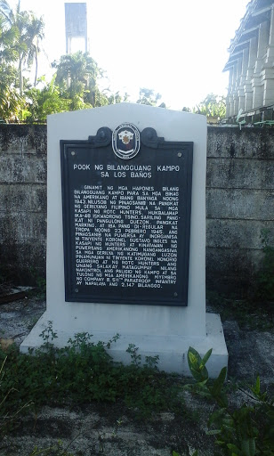 Site of the Internment Camp at Los Baños historical marker