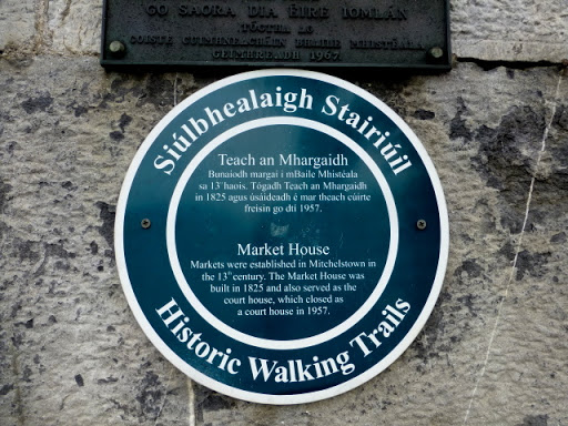 Plaque, Mitchelstown Market House (1)