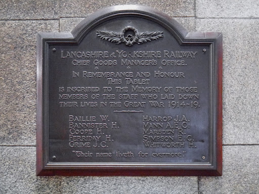 Memorial Tablet, Manchester Victoria Station