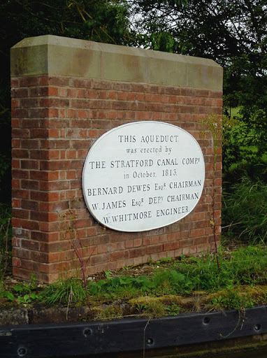 Canalside plaque at Wootton Wawen, Warwickshire