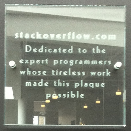 Stack Overflow Plaque