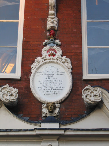 Dedication plaque to Cloudsley Shovell