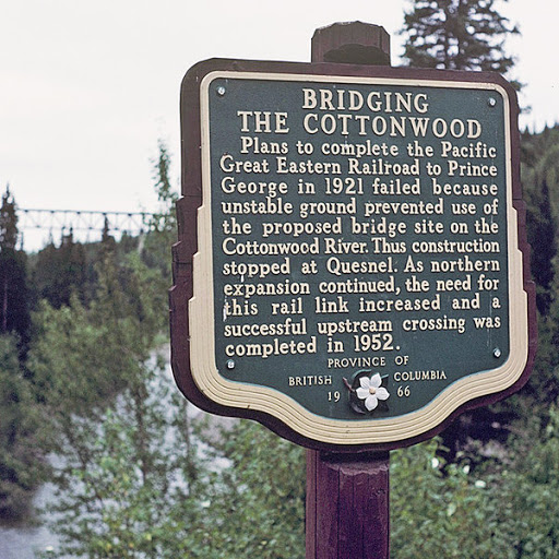 Bridging the Cottonwood (Sign missing)
