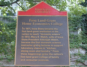 First Land-Grant Home Economics College